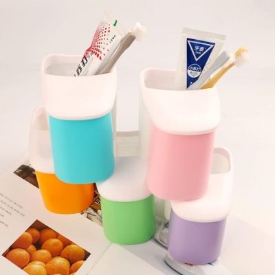 Z38-606A Simple Magnetic Tooth Glass Suit Household Toothbrush Cup Shelf Shelf Tooth Mug Couple Toothbrush Cup