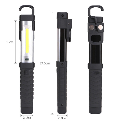 New Rotating COB Working light 360 Magnetic Emergency Repair light LED flashlight USB Charge