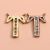 T-Shaped English Letter Accessories DIY Handmade New Pendant Zircon-Laid Necklace Accessories Micro-Inlaid Accessories