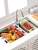 S72-Retractable Draining Basket Sink Drainage Basket Storage Rack Kitchen Dish Rack Sink Dish Washing Storage Fruit