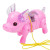 Internet Celebrity Rope Electric Pig Cartoon Rope Pig Electric Luminous Music Rope Pig Children's Toys Wholesale