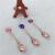 Guangdong Zinc Alloy Soup Spoon with Diamond Soup Spoon Coffee Spoon Rose Gold Milk Soup Spoon