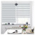 Manufacturers direct new modern simple color strip soft sand curtain half shading home office curtain custom