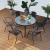 outdoor table and chair patio balcony table and chair set Iron art waterproof sunscreen outdoor leisure combination