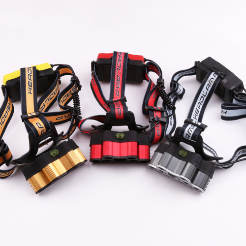 Cross-Border Dedicated 7 Lights Headlamp Strong Light 5t6 Headlamp with SOS Distress Whistle USB Rechargeable Headlamp 9led Headlamp