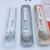 Wholesale Customized High Quality Porcelain Handle round Spoon Chopsticks Tableware