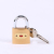 Dormitory small padlock imitation copper padlock through unlocking warehouse anti - theft feel anti - rust cabinet cabinet lock head suitcase zipper lock