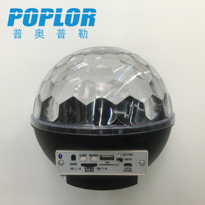 The LED Bluetooth Stage light RGB Color Crystal Magic Ball star light builin battery can be plugged into the U disk play
