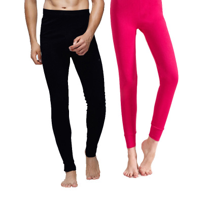 Customization of Manufacturing direct thermal long Johns men and women 100% cotton Leggings Slim long Johns Support Processing