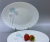 Glass porcelain tableware White jade glass plate toughened glass bowl set dinner set
