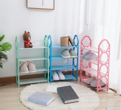 Simple multi-layer shoe rack home economy door stuffed dustproof shoe Cabinet Southeast Asia export shoe rack