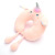 Custom New Long-Leg Unicorn U-Shaped Pillow Pp Cotton Moving Ear Travel Cartoon Cute Neck Pillow Wholesale Movable