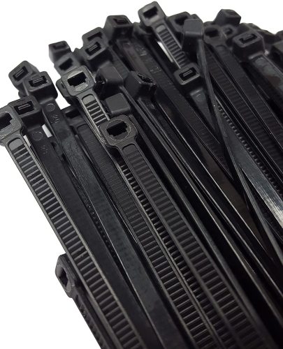 14-inch rope， 50 lbs nylon wrapped zip ties uv resistant weatherproof black 14 inches