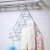 Simple fashion simple but elegant color multi - functional triangle silk scarf hanger hanger tie storage rack