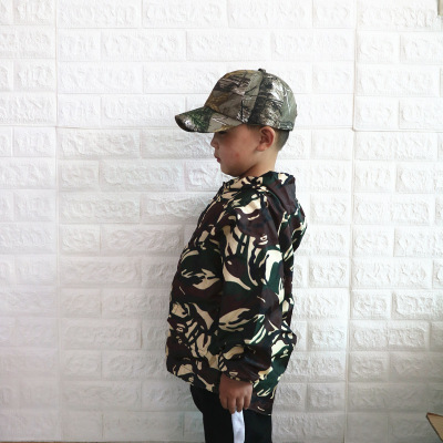 In 2020 private camouflage hat children baseball cap chun xia han edition he was training the children 's foreign trade