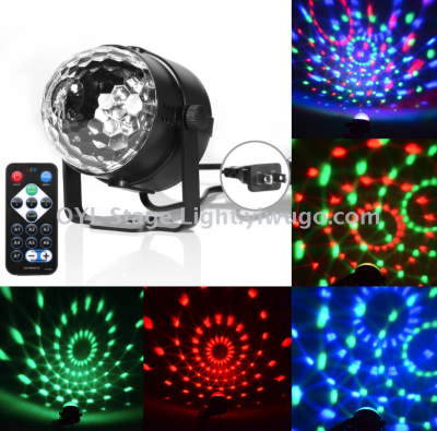 Remote Control Little Magic Ball Led Crystal Magic Ball Lamp Magic Ball Light Rgb Mini Stage Lights Remote Control Colorful Rotating Stage Light Ktv Laser Light