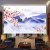 Curtain of landscape painting living room insulation study office shading of heat fabric background Curtain