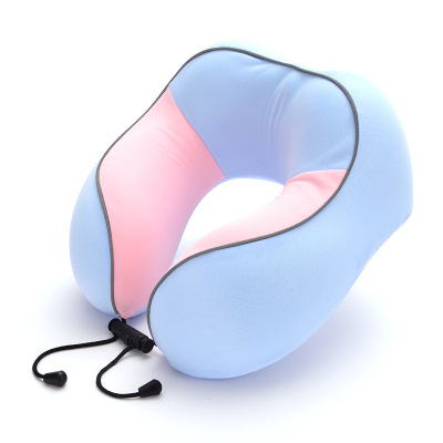 Customized Nylon Reflective Strip U-Shaped Pillow Memory Foam Afternoon Nap Pillow Slow Rebound Cervical Support Travel Pillow Neck Pillow Wholesale
