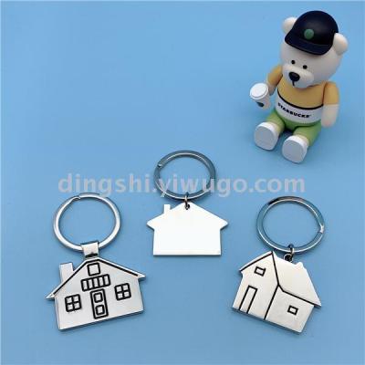 Guangdong Zinc Alloy Key Ring Metal Keychains Small Pendant Keychain House Keychain Customizable Logo