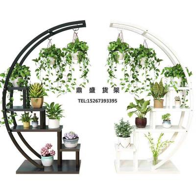 Indoor flower shelf wrought iron flower rack