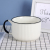 3224 Ceramic Cup Cup Water Cup Soup Cups Black and White Series with English Letters Tea Cup Instant Noodle Bowl Soup Cups