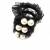 New gauze flounce head ring 2 high - gloss pearl rubber band adult hair ring