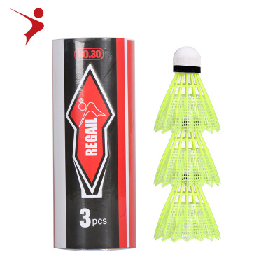 Regail, badminton.3 sets, Plastic badminton, Taiwan fiber head, ZBQ-3