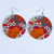 Trendy African Female Earrings Personalized Simple Fashion All-Match Vintage Wooden Printed Earrings Earrings Earrings