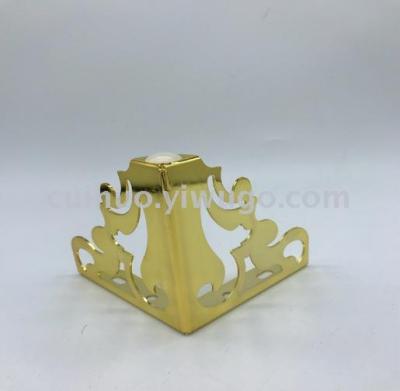 Direct Sales Sof a Feet Electroplating Champa Flower Feet Sofa Legs Iron 12cm Furniture Hardware Flower Feet Customized