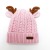 2020 autumn/winter baby knitting hat hat hood cap cute newborn children antlers turtleneck cap wholesale