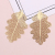 Leaves Long Necklace New European And American Style Simplicity And Exaggeration Gem Set Leaves Hollow All-Match Trendy Ear Studs
