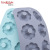 The New spot six straight pattern mold silicone baking cake tin pudding cake mould DIY muffin mould