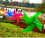 Windmill Hanging String Wholesale Holiday Decoration 24cm Four-Corner String Colorful Windmill Outdoor Kindergarten Park Decoration Plastic