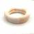New nylon jacquard two-color white bottom high elastic head ring rubber band does not damage hair quality