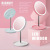 LED round fill light folding portable USB Student desktop luminescence receiving touch single face makeup mirror