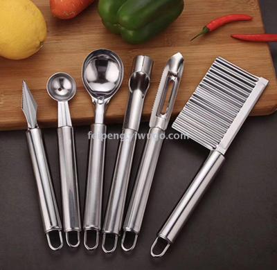 Stainless steel wave knife spike potato knife domestic fancy chip cutting tool cutting tools