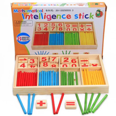 Children Count Great Number - Crunching Children Learn Box of Montessori Teaching AIDS Wooden Toys