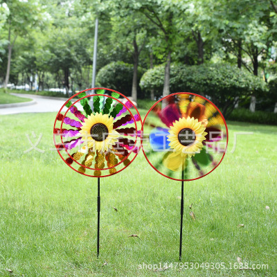 Sunflower Big Windmill Decorative Square Outdoor Creative Colorful Stall Hot Sale Children's New Toys Wholesale
