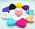 Silicone with hole heart-shaped egg cleaning tool cosmetic brush tool holder jack cosmetic brush tool holder