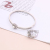 Zircon Bracelet & Ring Set Female Rose Gold Ins Special-Interest Design Jewelry 520 Birthday Gift to Send His Girlfriend