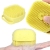 Baby silicone Bath scrub head brush Baby bath massage brush pet bath brush can be filled with bath fluid