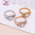 Simple Rhinestone wei xiang Process Multi-Trend Copper Zircon Bracelet & Ring Set Factory Spot Direct Sales