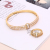 European and American Fashion Rhinestone Encrusted Decoration Series of Copper-Zirconium Women Bracelet Lovers Birthday Gift Color Variety