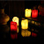 Proposal LED electronic candle Festival annual event creative Shed tears candle light fiber optic black core candle