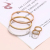 Half-Width Zircon Bracelet & Ring Set Trend Ins Wind Special-Interest Design Jewelry 520 Birthday Gift to Send His Girlfriend