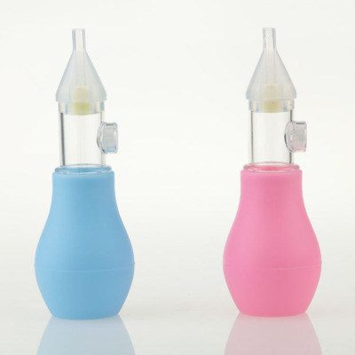 New baby nasal inhaler Anti-reflux silicone nasal inhaler baby manual pump nasal cleaner