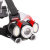New Xhp50 + Cob Led Red/Blue Light 6 Light Zoom Power Display Red Light Warning Light Major Headlamp