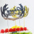 Happy Birthday Metal Plug Antlers Mr. Cake Inserting Card Birthday Party Gathering Baking Cake Decorative Flag