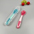 Baby twist spoon fork temperature spoon can be bent spoon baby training spoon fork food spoon PP feeding training spoon
