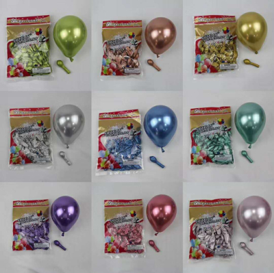 Metal 10 \\\"1.8g 12\\\" 2.8g Metal balloon Chrome round Metal balloon 50